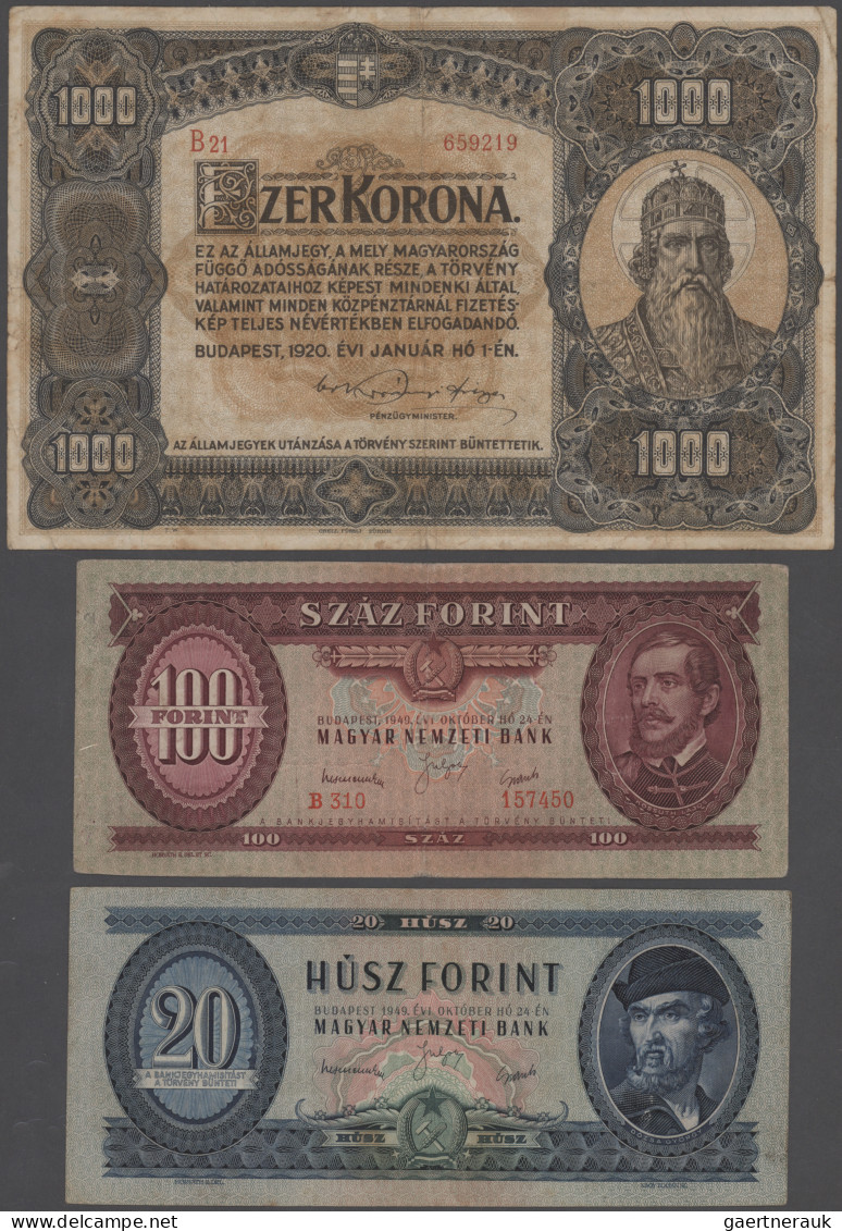 Hungary: Album With About 130 Banknotes Hungary, Series 1849 Till Present, Compr - Ungheria