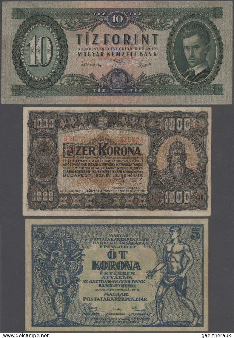 Hungary: Album With About 130 Banknotes Hungary, Series 1849 Till Present, Compr - Hungary