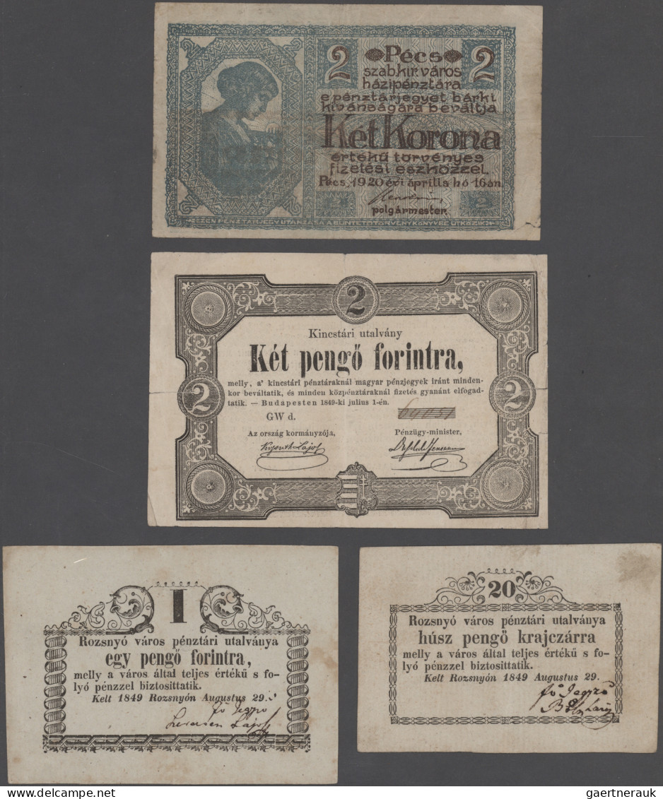 Hungary: Album With About 130 Banknotes Hungary, Series 1849 Till Present, Compr - Ungarn