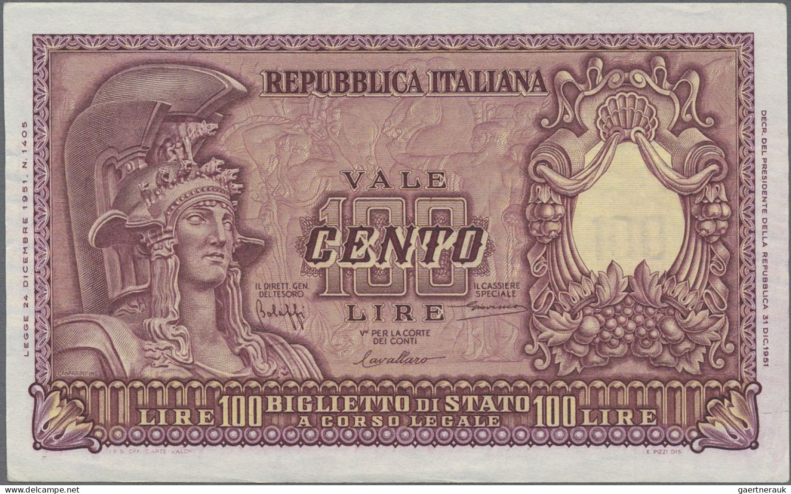 Italy: Biglietto Di Stato And Republica Italiana, Very Nice Lot With 19 Banknote - Other & Unclassified