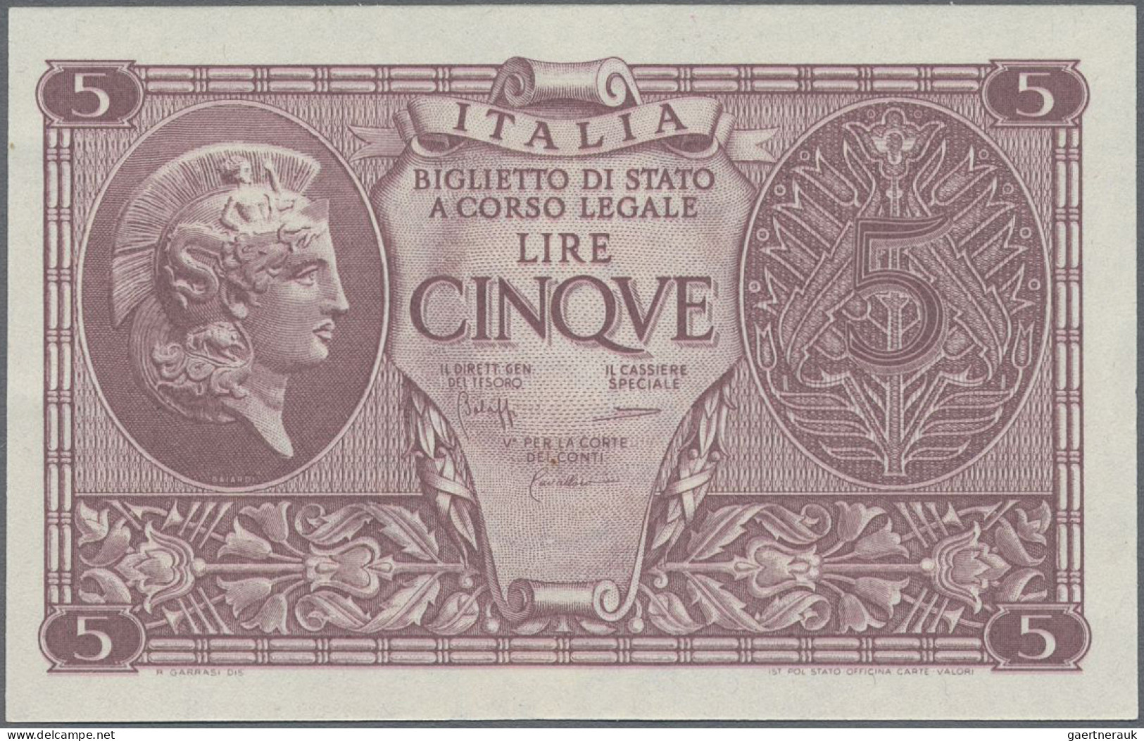 Italy: Biglietto Di Stato And Republica Italiana, Very Nice Lot With 19 Banknote - Other & Unclassified