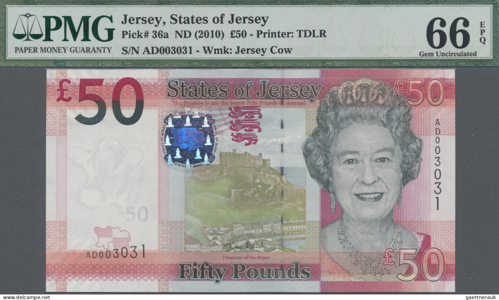 Jersey: The States Of Jersey, Set With 5 Banknotes, Series 2010, With 1 Pound (P - Sonstige & Ohne Zuordnung