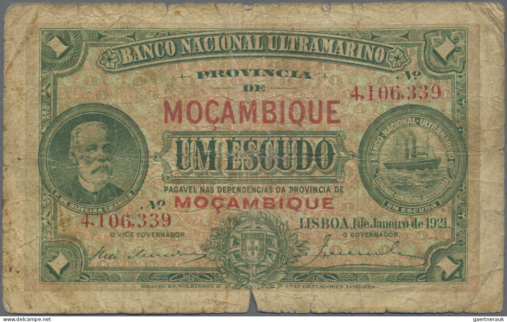 Mozambique: Banco Nacional Ultramarino - LOURENCO MARQUES, 10 And 20 Centavos 19 - Mozambico