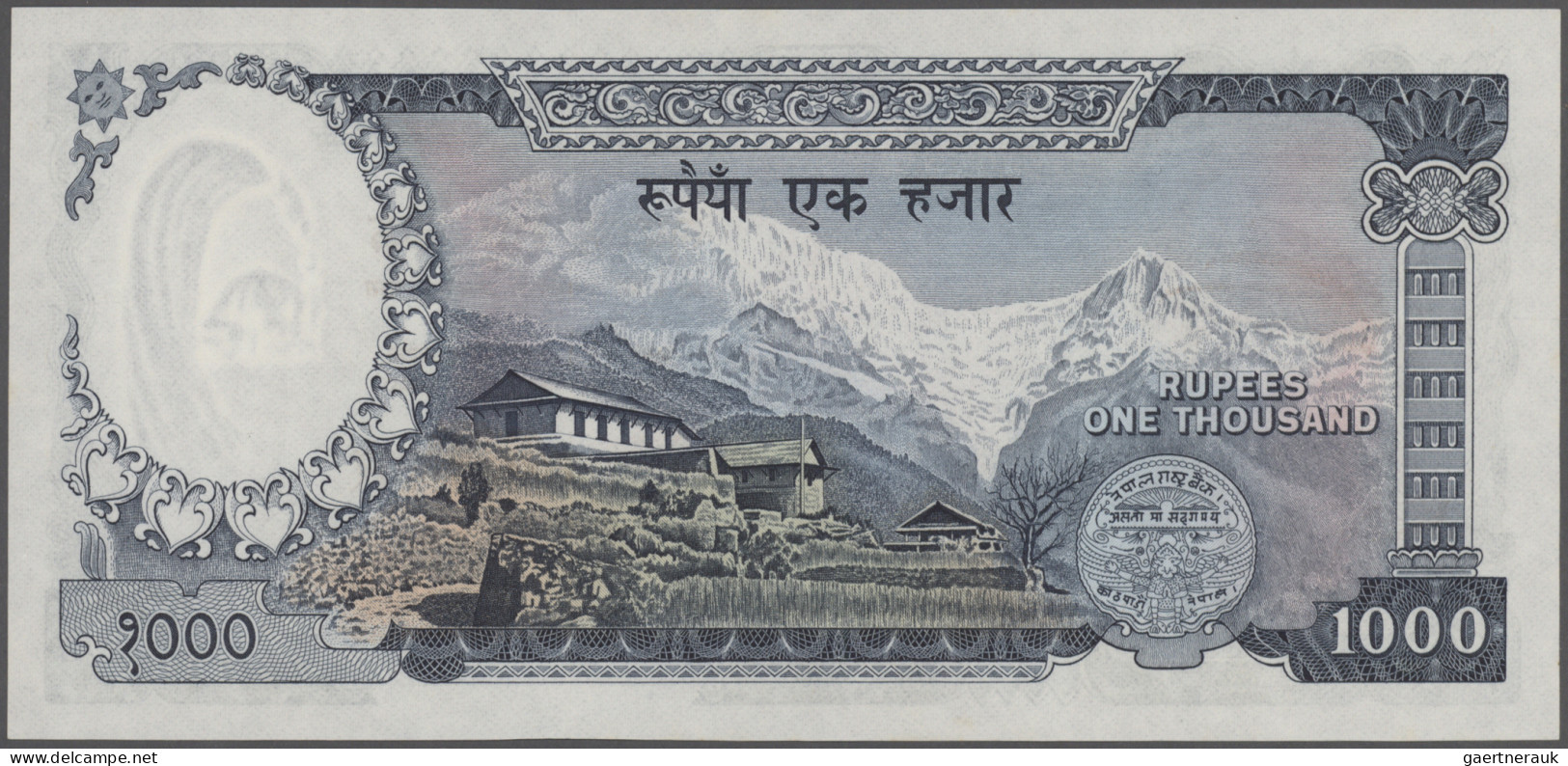 Nepal: Nepal National Bank, 1.000 Rupees ND(1972), P.21 In Perfect UNC Condition - Nepal