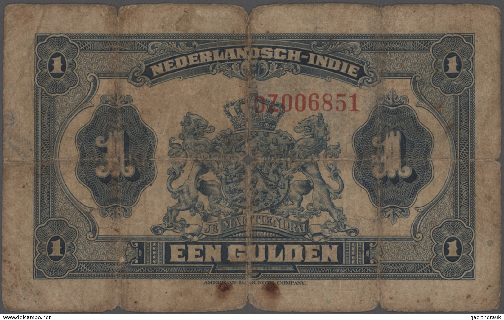 Netherlands Indies: Ministry Of Finance And Javasche Bank, Lot With 6 Banknotes, - Niederländisch-Indien