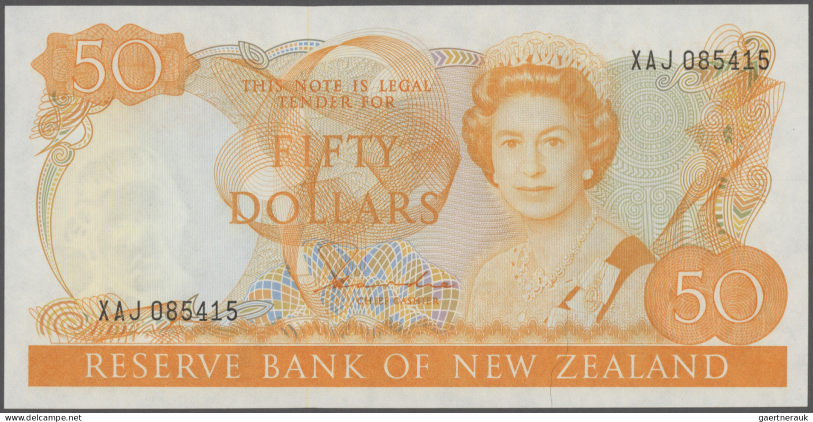 New Zealand: Reserve Bank Of New Zealand, 50 Dollars ND(1983-92), P.174a, Almost - New Zealand