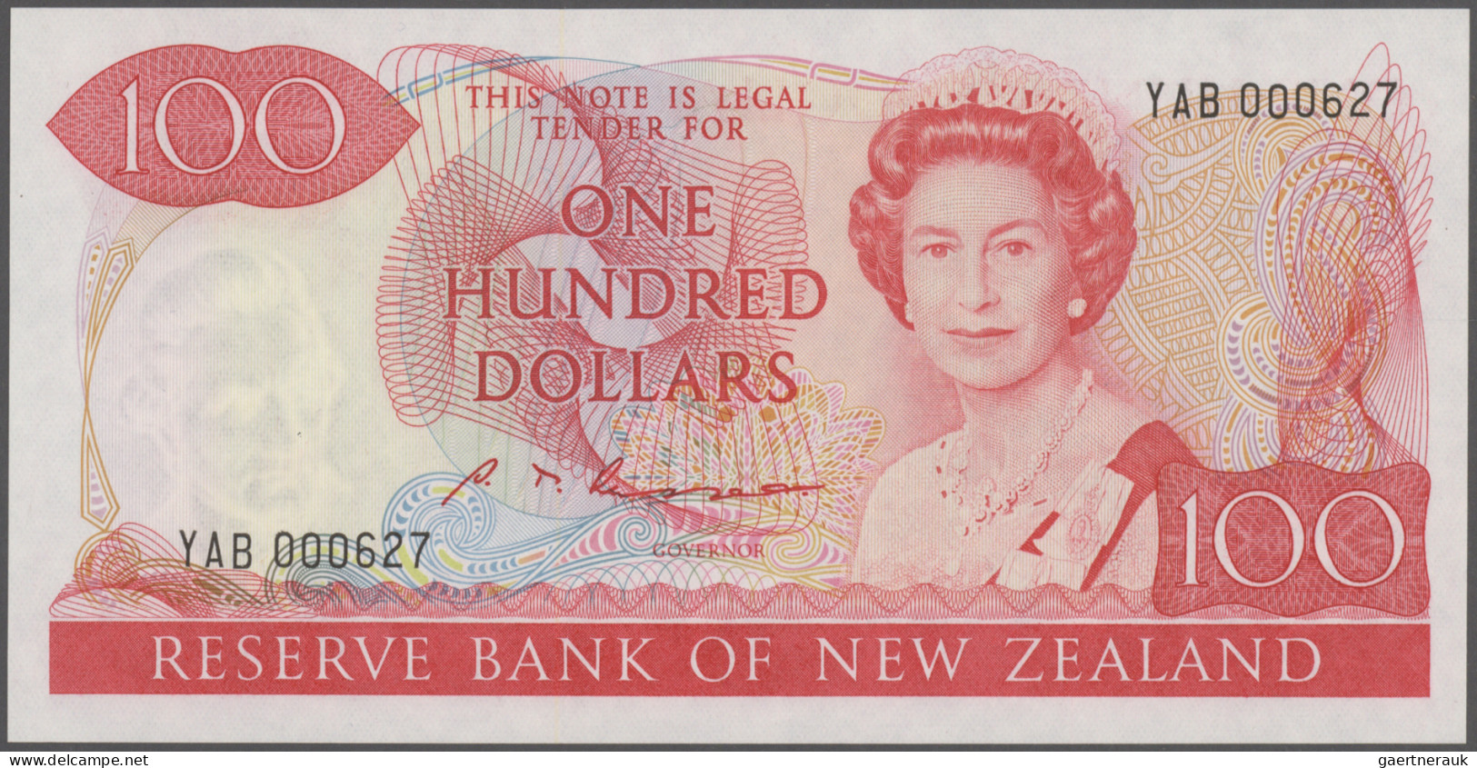 New Zealand: Reserve Bank Of New Zealand, 100 Dollars ND(1985-89), P.175b In Per - Neuseeland