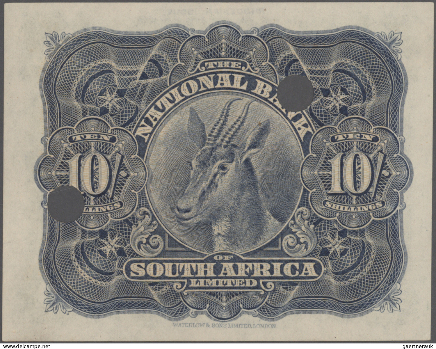 Rhodesia: National Bank Of South Africa, Salisbury - Rhodesian Issue, 10 Shillin - Rhodesië