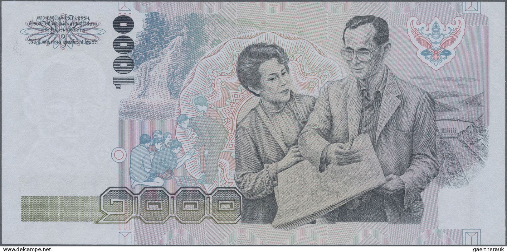 Worldwide: Set with 10 banknotes from all over the world, comprising Banco de An