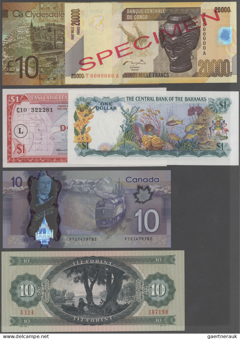 Worldwide: Very Nice Lot With 50 Banknotes From All Over The World, All In UNC C - Other & Unclassified