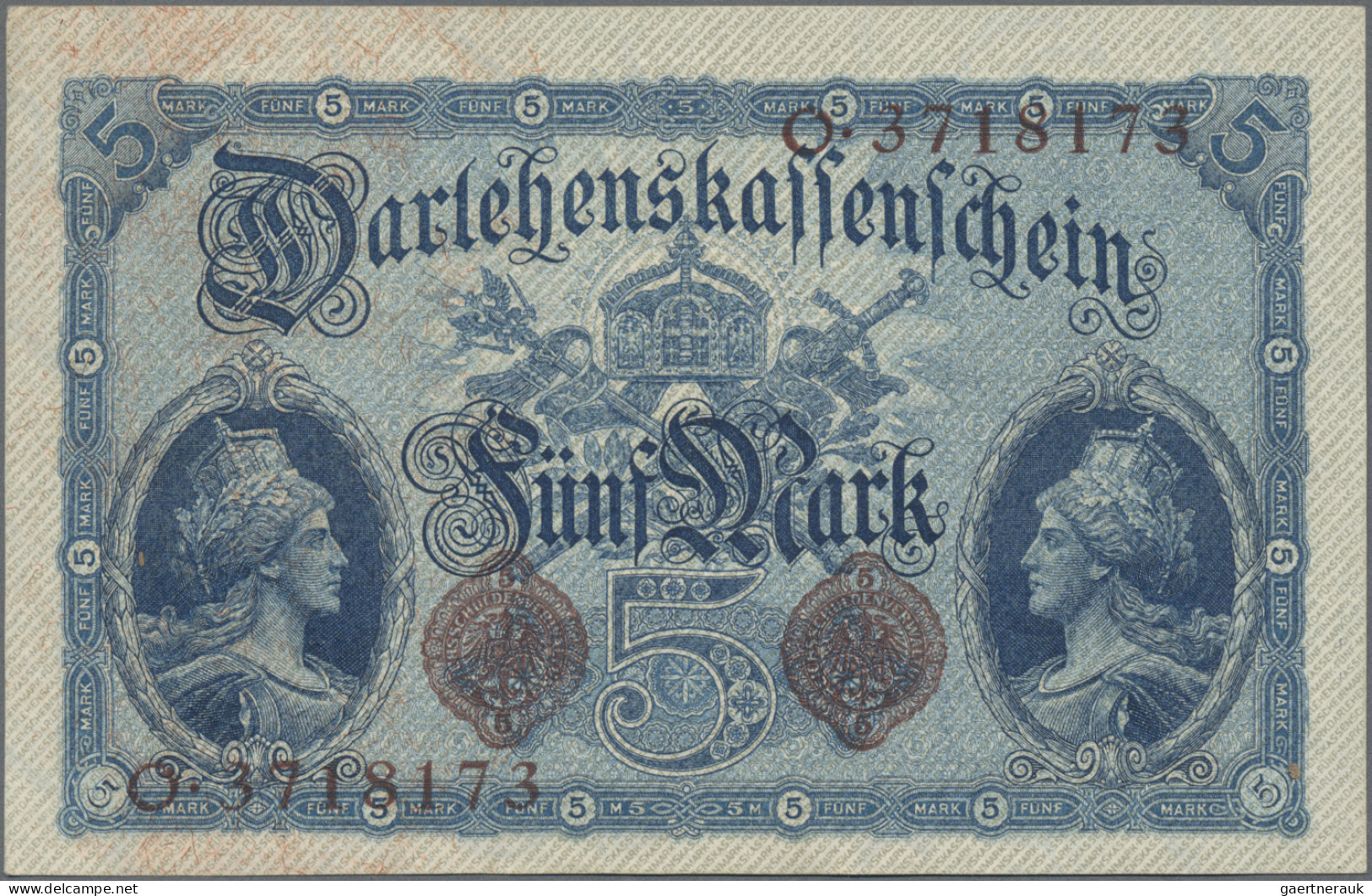 Deutschland - Deutsches Reich Bis 1945: Kleines Lot Reichsbanknoten, 1910-1918, - Other & Unclassified