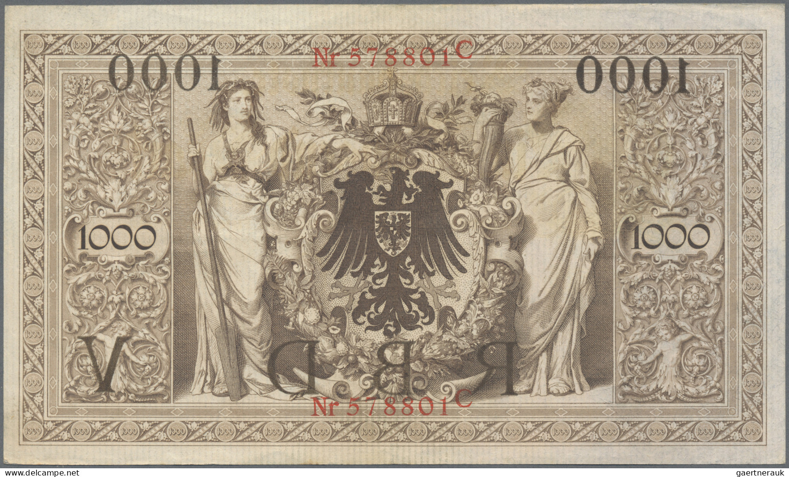 Deutschland - Deutsches Reich bis 1945: Kleines Lot Reichsbanknoten, 1910-1918,