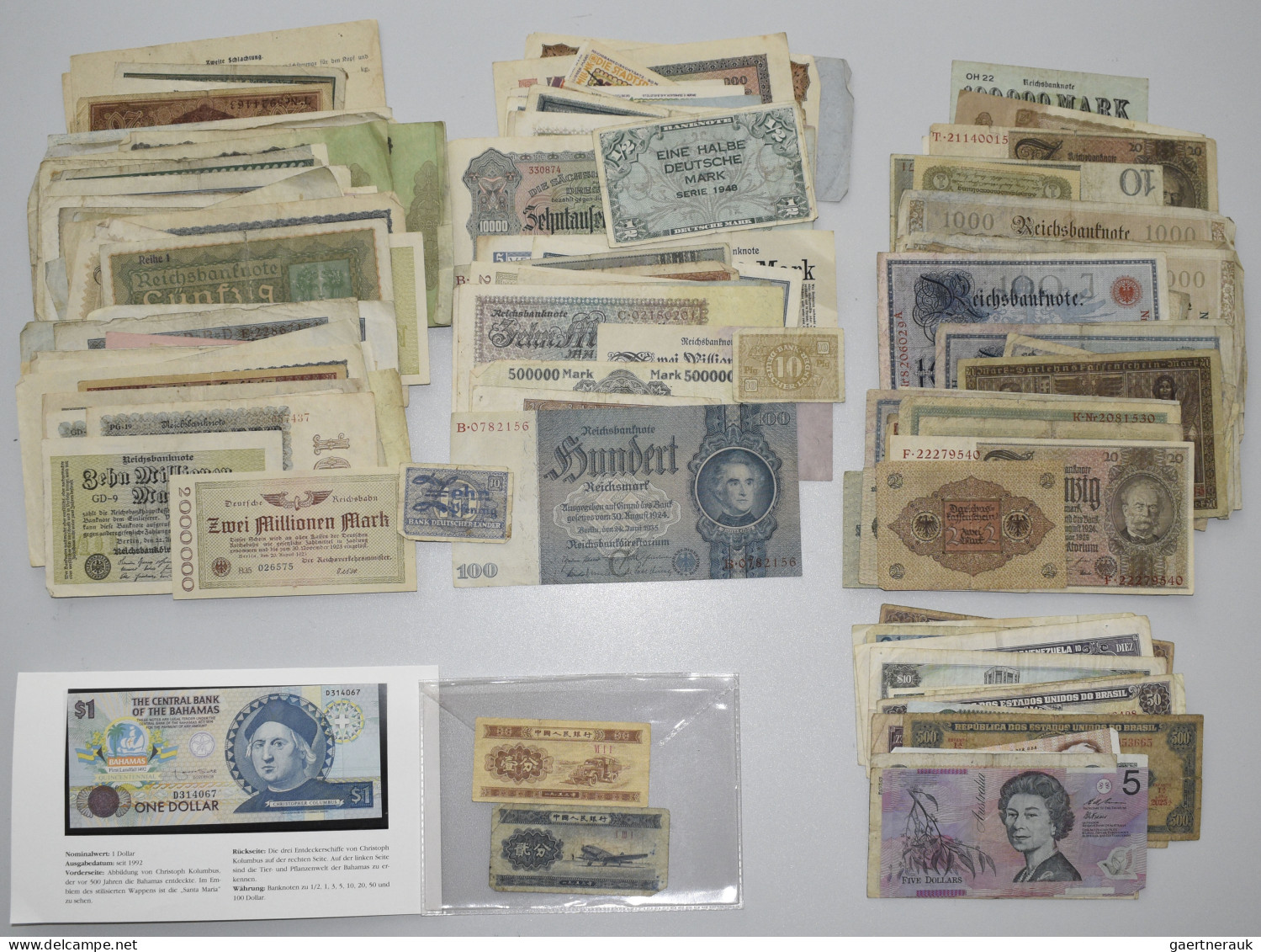 Deutschland - Deutsches Reich Bis 1945: Eine Schachtel Mit Ca. 170 Banknoten Aus - Altri & Non Classificati