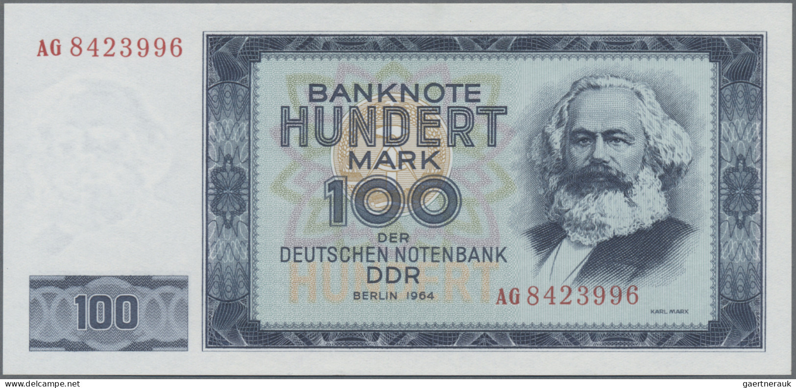 Deutschland - DDR: Deutsche Notenbank Der DDR, 1964, Lot Mit 6 Banknoten, Dabei - Sonstige & Ohne Zuordnung