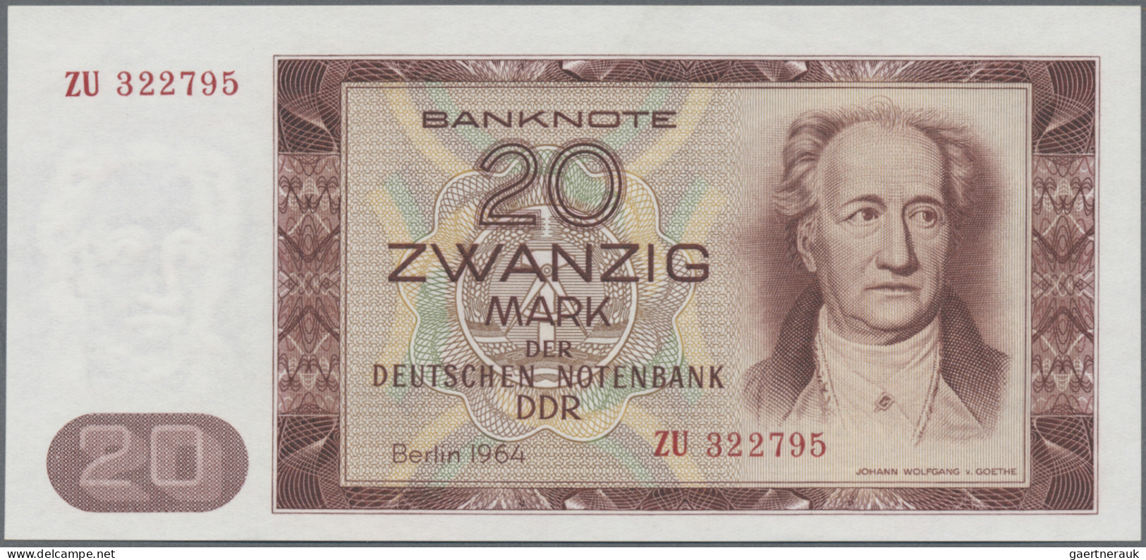 Deutschland - DDR: Deutsche Notenbank Der DDR, 1964, Lot Mit 6 Banknoten, Dabei - Other & Unclassified