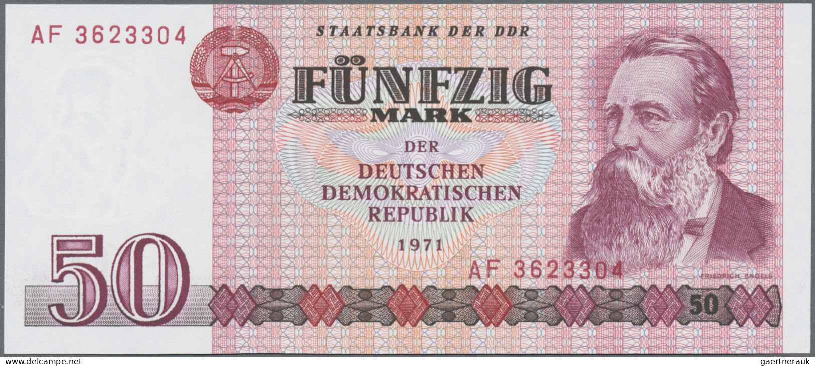 Deutschland - DDR: Staatsbank Der DDR, 1971/75 Und 1985, Lot Mit 12 Banknoten Un - Other & Unclassified