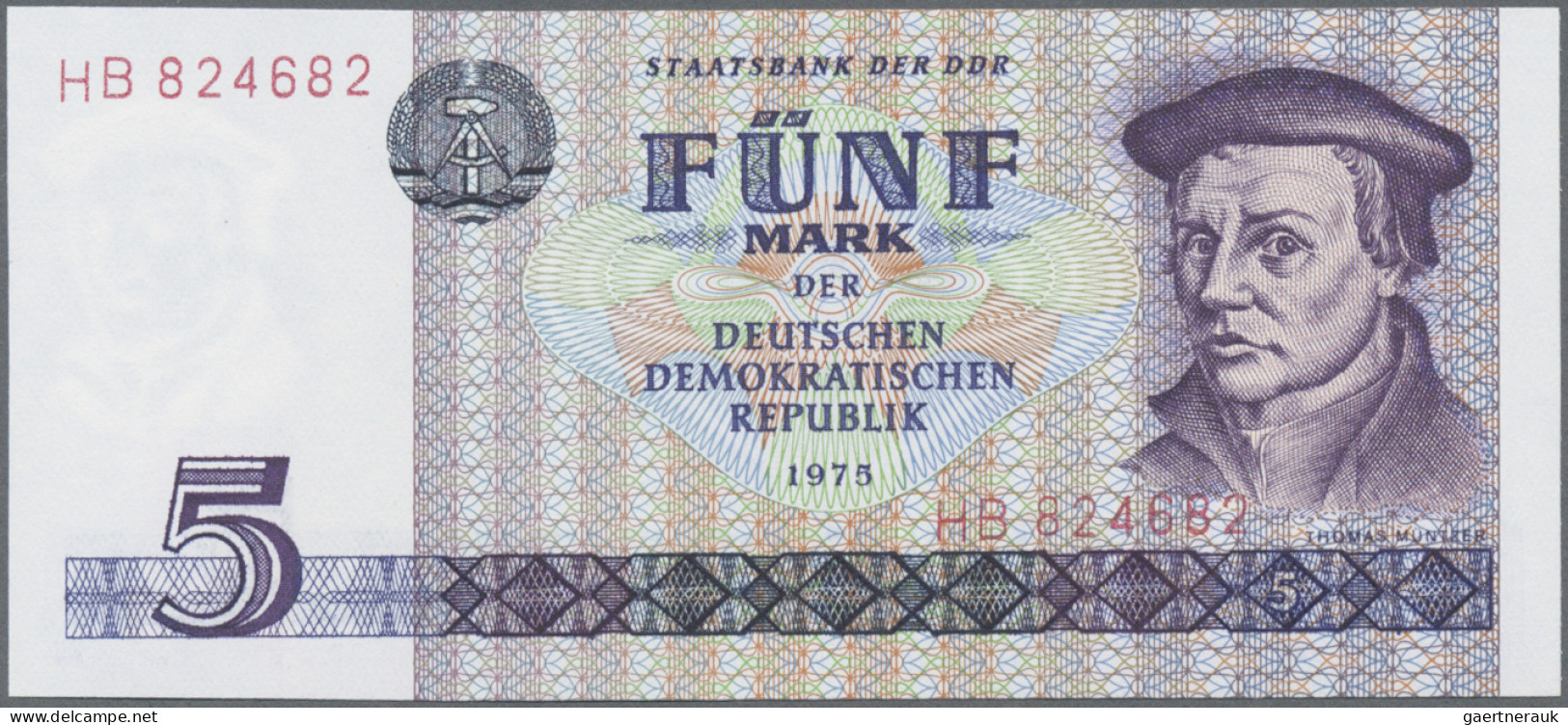 Deutschland - DDR: Staatsbank Der DDR, 1971/75 Und 1985, Lot Mit 12 Banknoten Un - Andere & Zonder Classificatie