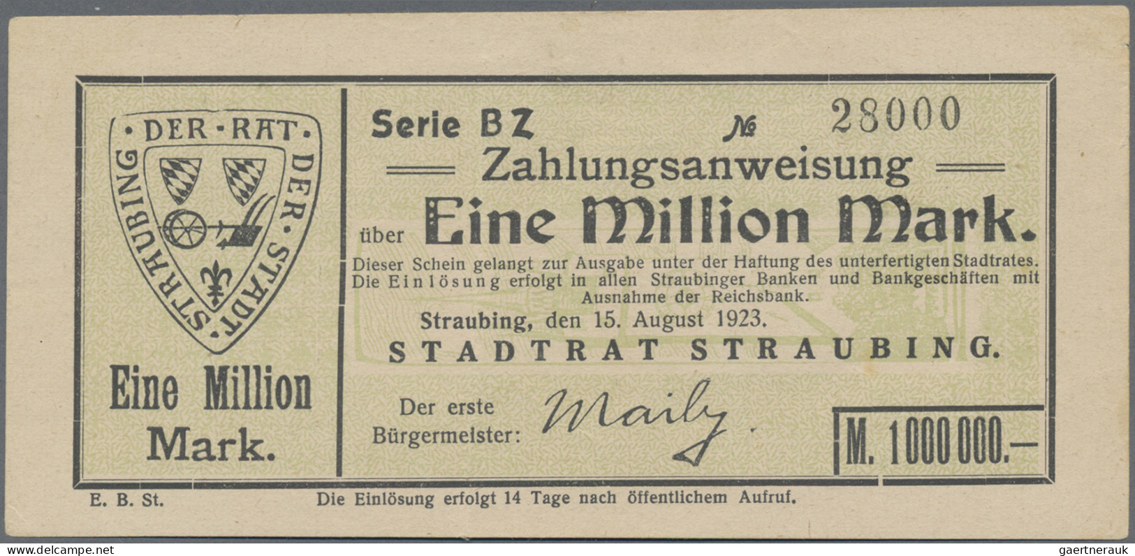 Deutschland - Sonstige: Lot Mit 8 Banknoten Und Notgeld, Dabei 100 Und 500 Mrd. - Autres & Non Classés