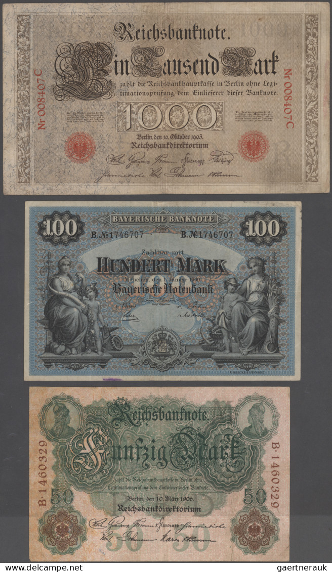 Deutschland - Sonstige: Album Mit 79 Banknoten Deutsches Reich Ab 1900 Bis Infla - Other & Unclassified