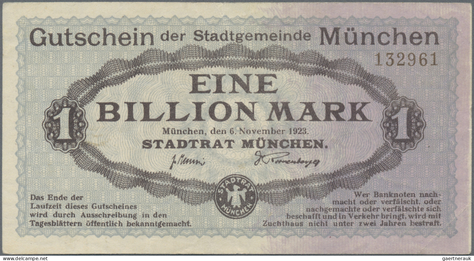 Deutschland - Notgeld - Bayern: München, Geldscheinlot Mit 19 Scheinen Der Stadt - [11] Local Banknote Issues