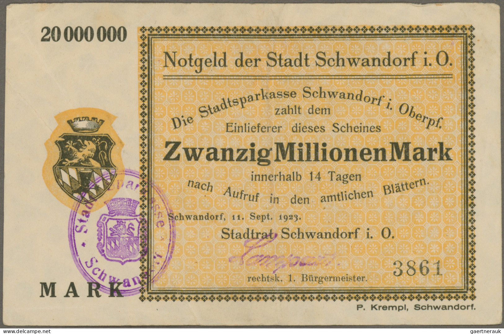 Deutschland - Notgeld - Bayern: Album Mit 80 Notgeldscheinen Aus Ostbayern (Bere - [11] Local Banknote Issues