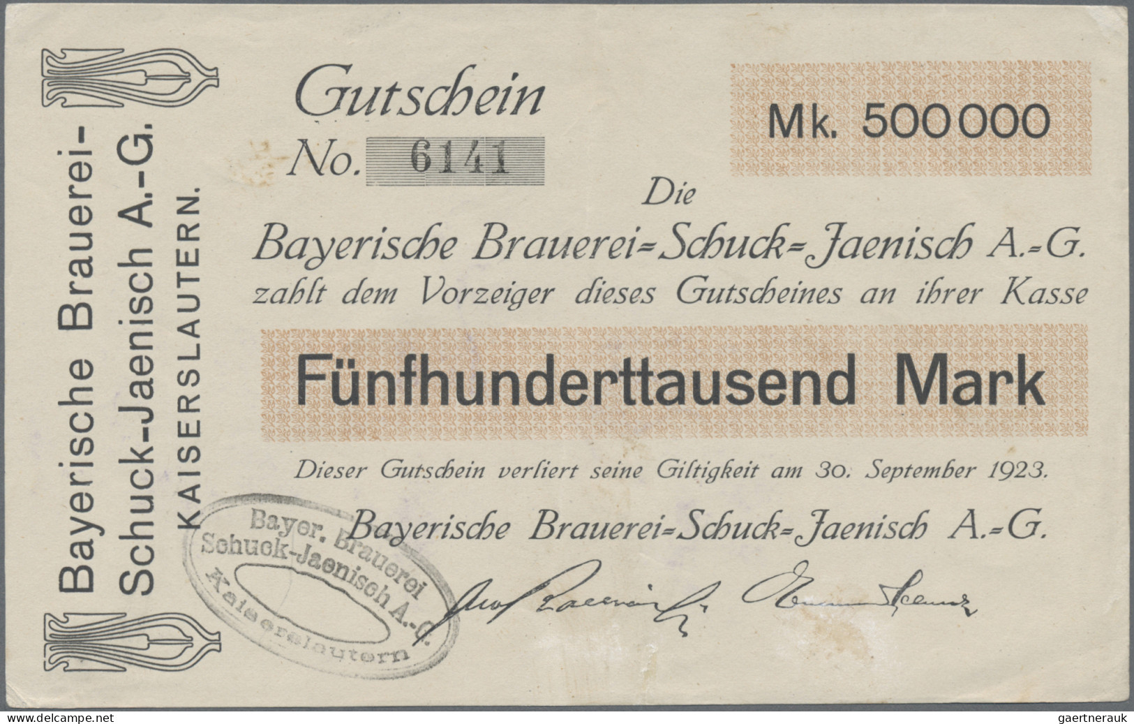 Deutschland - Notgeld - Pfalz: Kaiserslautern, Lot Von 15 Notgeldscheinen, Mit A - [11] Local Banknote Issues