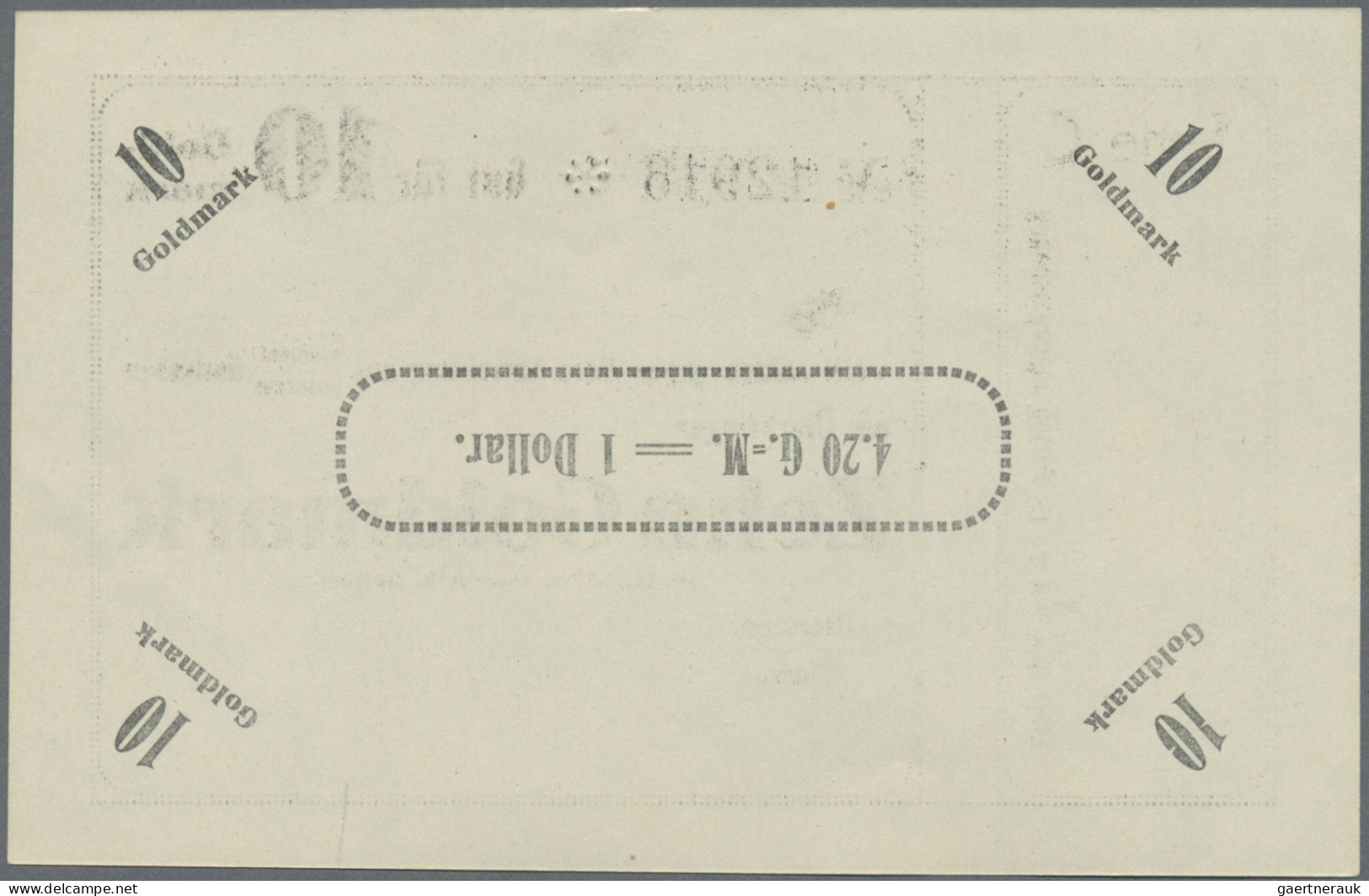 Deutschland - Notgeld - Rheinland: Oberstein, Banken, 1, 2, 10 Goldmark, Kundens - [11] Local Banknote Issues