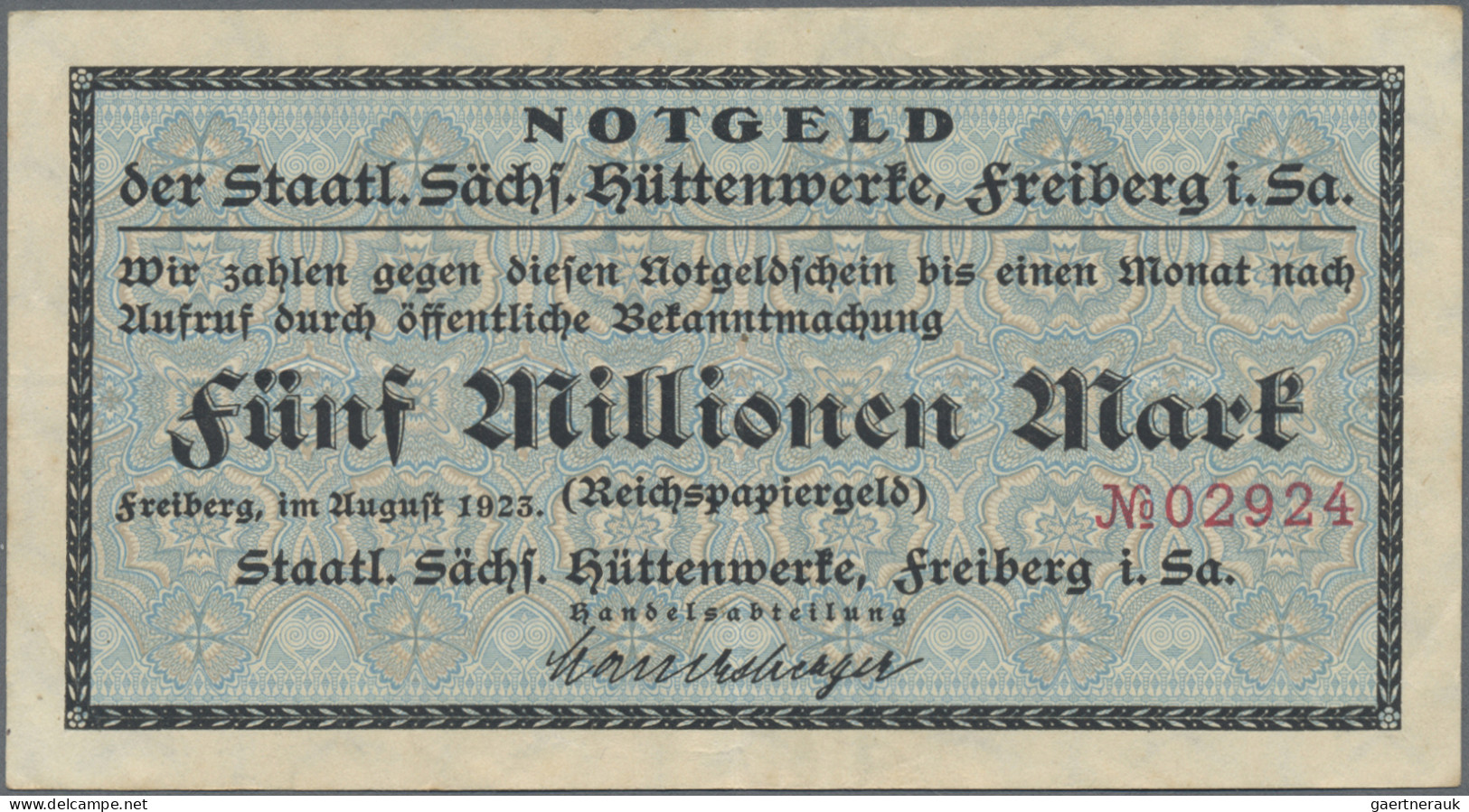 Deutschland - Notgeld - Sachsen: Freiberg, Stadt, 25 Scheine (dabei 50 Pf. Ohne - [11] Local Banknote Issues