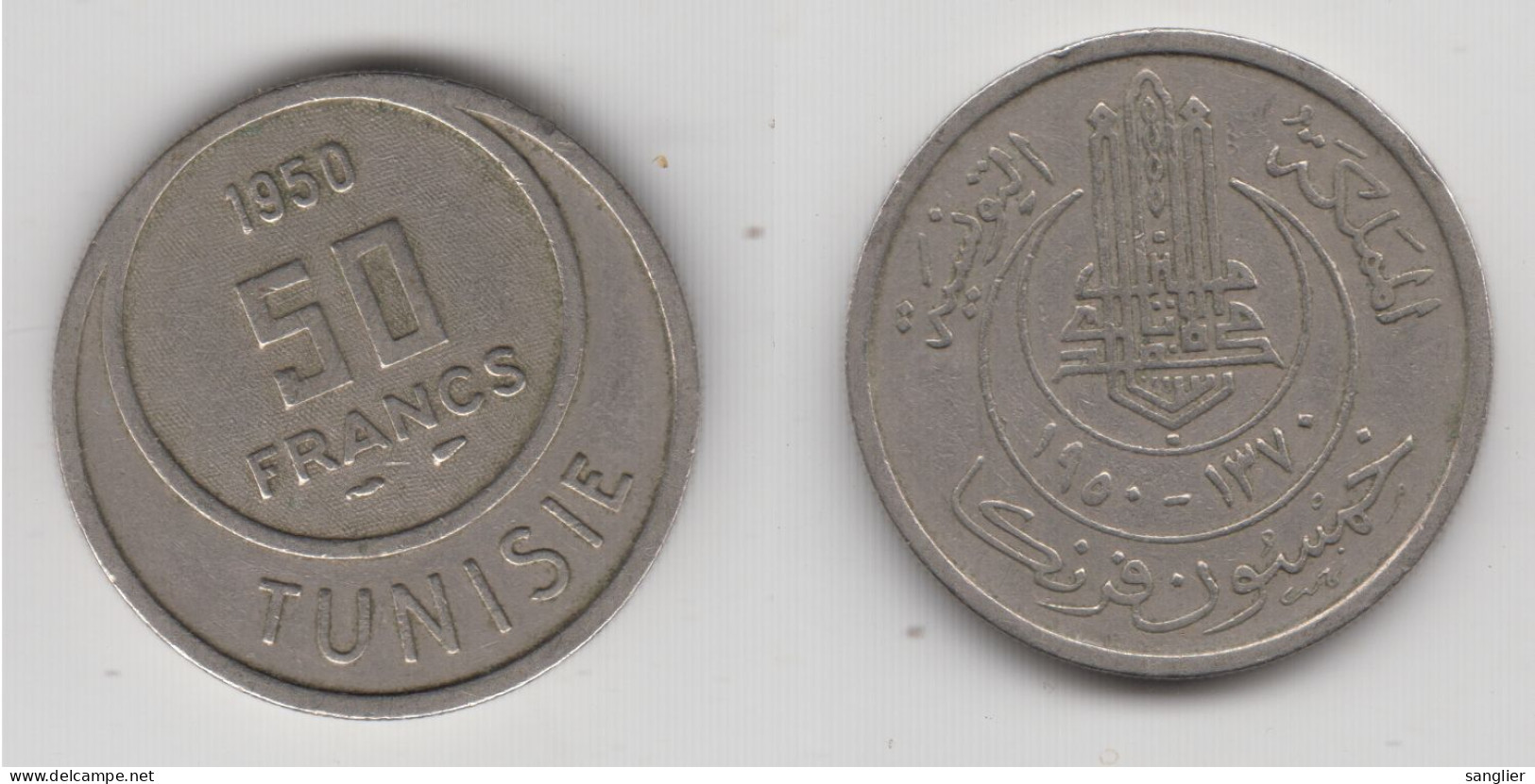 TUNISIE 50 FRANCS 1950 - Tunisia