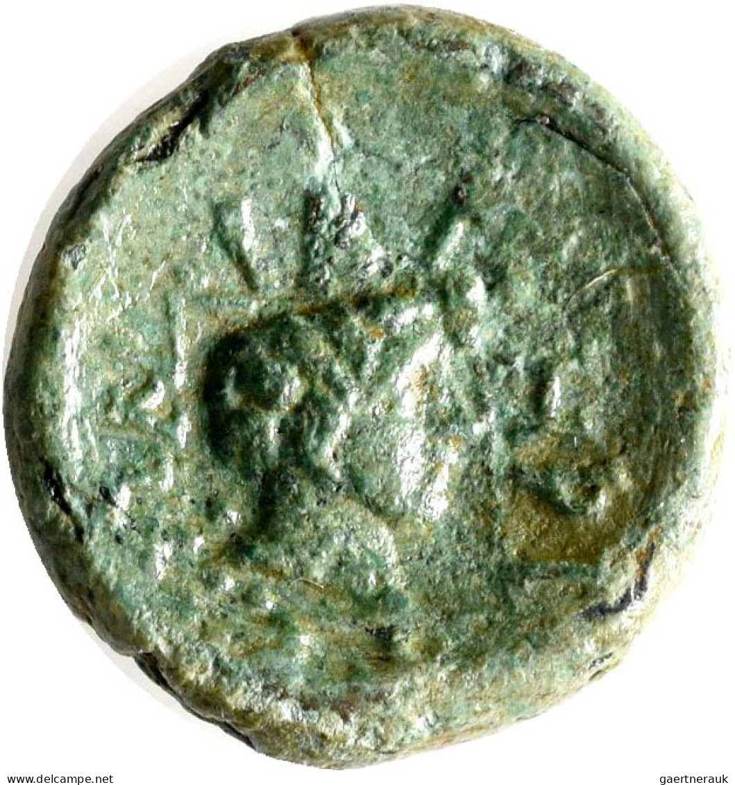 Thrakien: AE Dichalkon, 345/323 V. Chr.; 3,38 G, Tiefgrüne Patina, Vorzüglich. - Greek