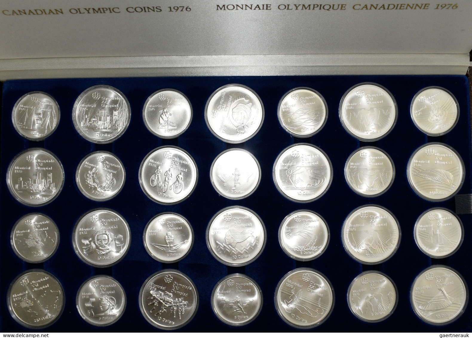 Kanada: Olympische Spiele Montreal 1976: 14 X 5 Dollars Sowie 14 X 10 Dollars Ge - Canada