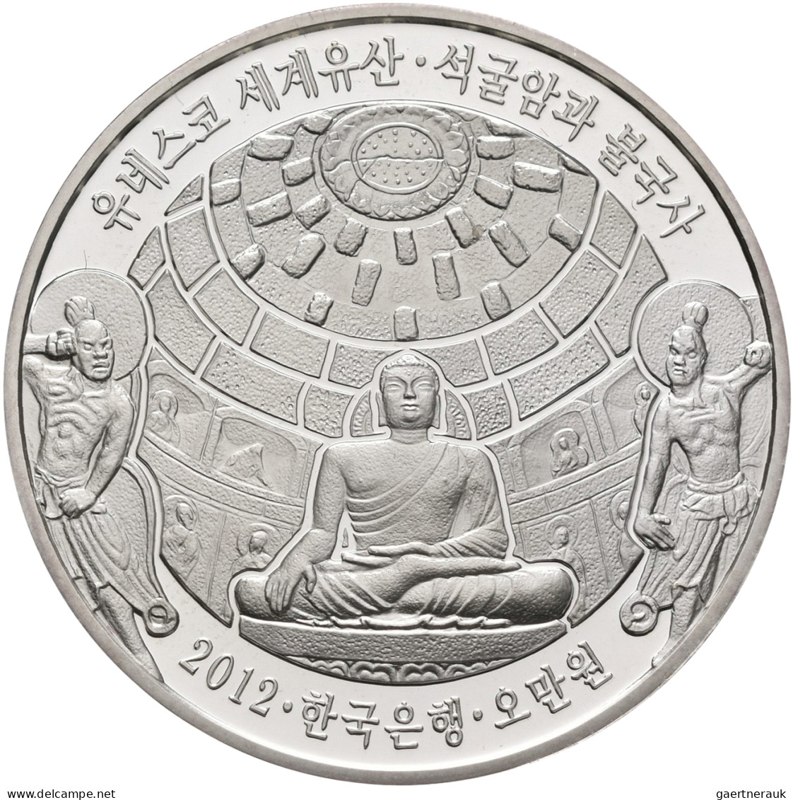 Korea: 50.000 Won 2012 "Buddha" - UNESCO Welterbe Seokguram Und Bulguksa (Seokgu - Korea, South