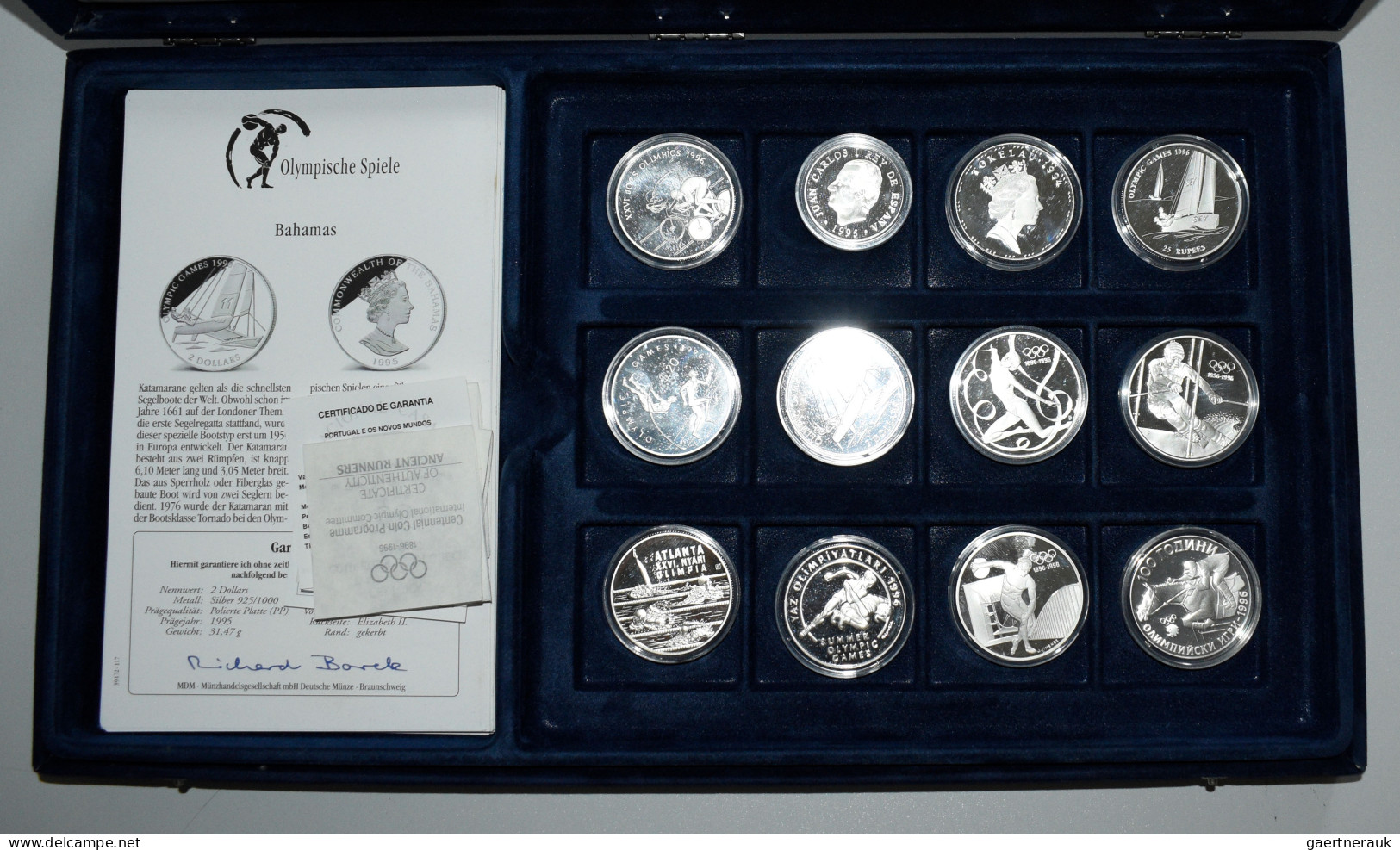 Alle Welt: Olympische Spiele Atlanta 1996: 31 Verschiedene Münzen Zu Der Olympia - Other & Unclassified