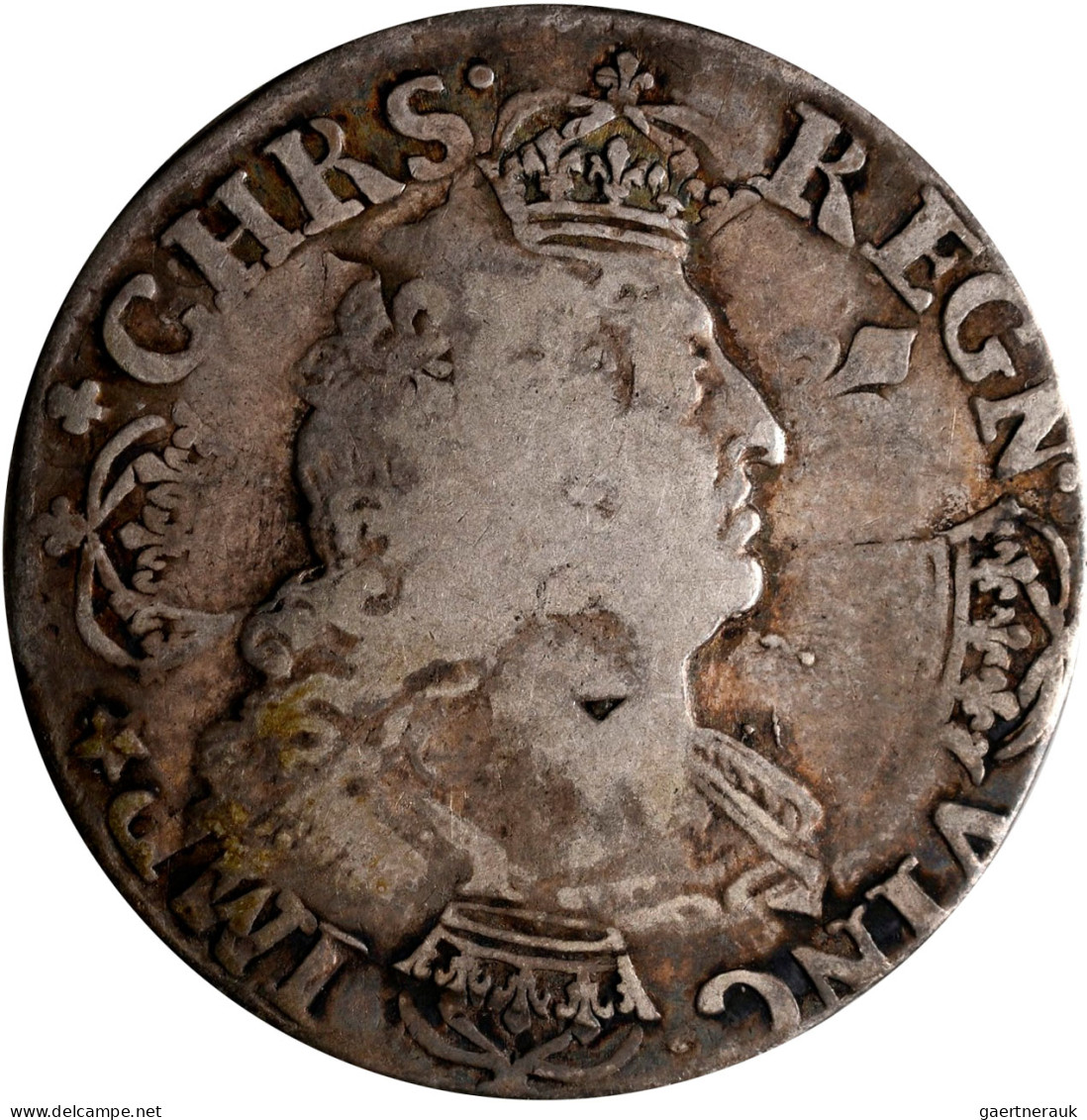 Frankreich: Louis XIV. 1643-1715: Ecu Aux Palmes 1690 L, 26,33 G. Sehr Schön. Da - Other & Unclassified