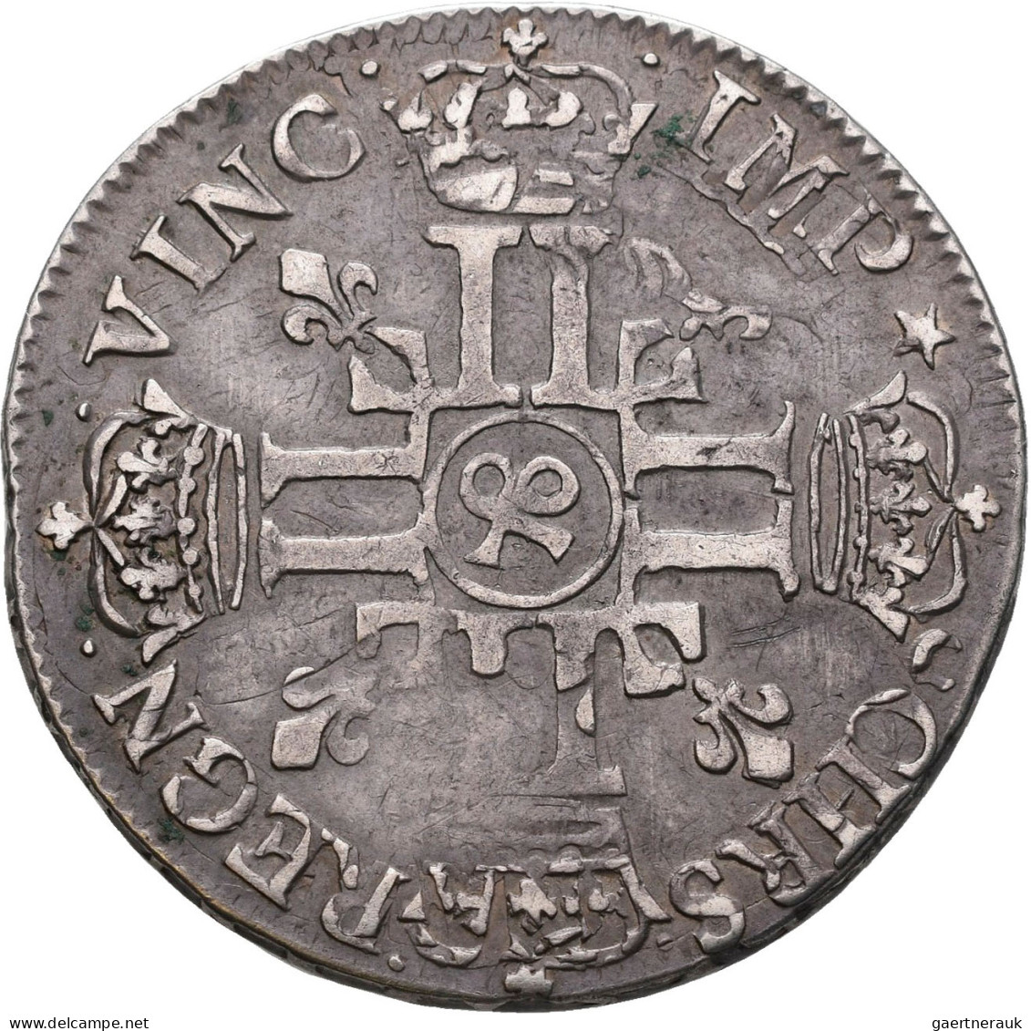 Frankreich: Louis XIV. 1643-1715: ½ Ecu 1692 Aux 8 L, Mint Mark Ampersand (&) - - Altri & Non Classificati