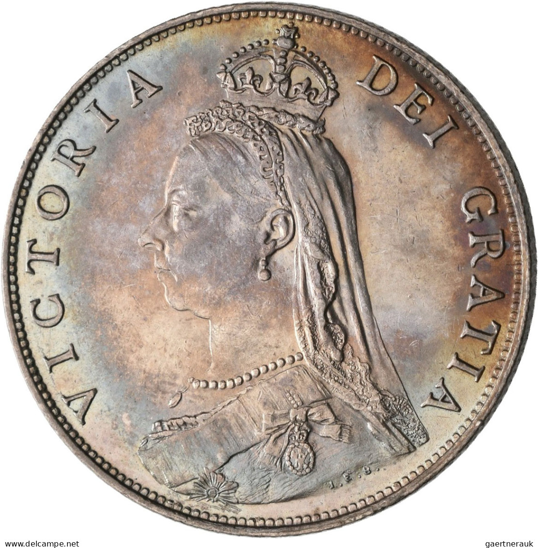 Großbritannien: Victoria 1837-1901: Kleines Lot Mit 6 Pence 1887 (KM# 757, Vz); - Autres & Non Classés