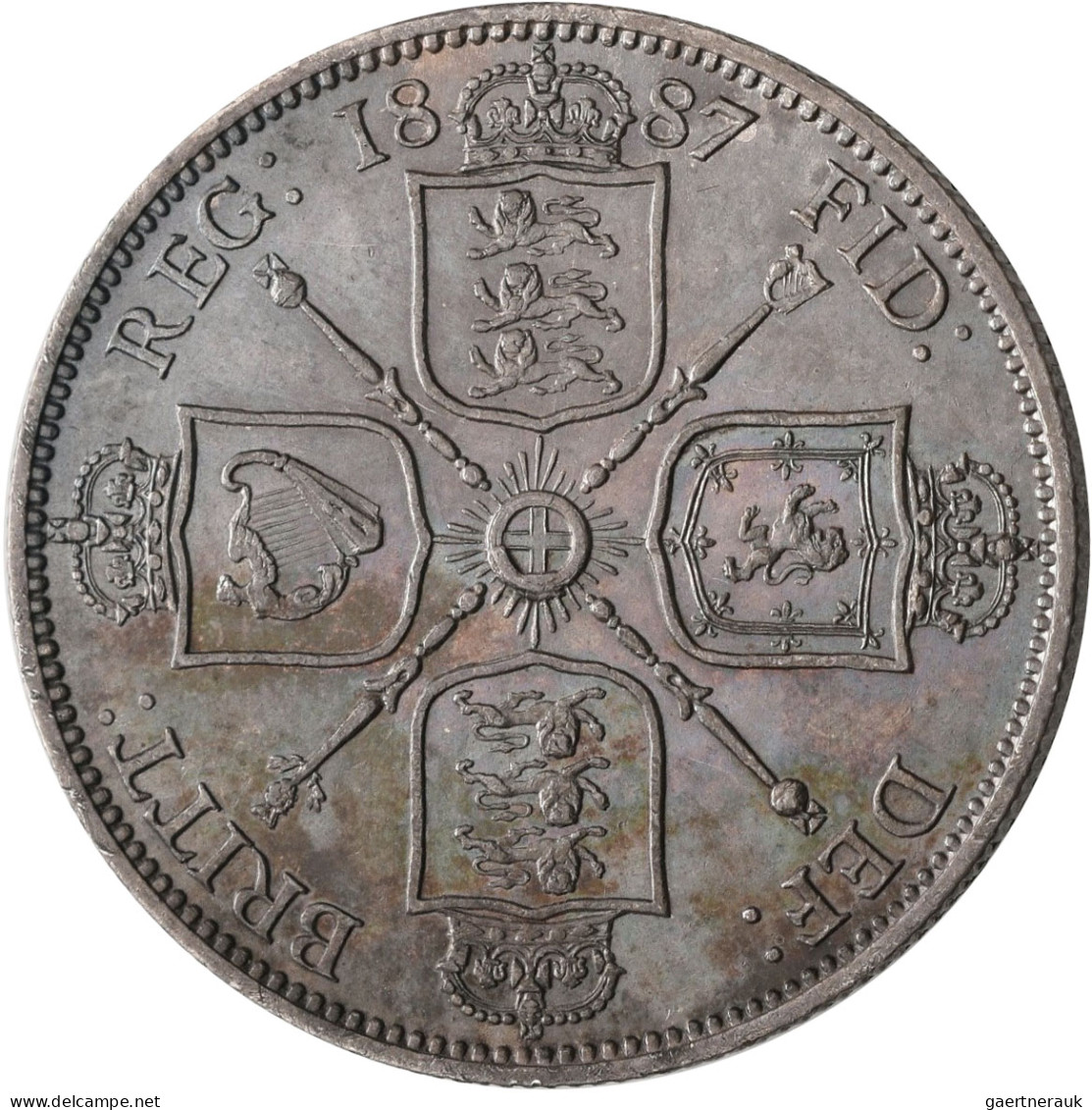 Großbritannien: Victoria 1837-1901: Kleines Lot Mit 6 Pence 1887 (KM# 757, Vz); - Other & Unclassified