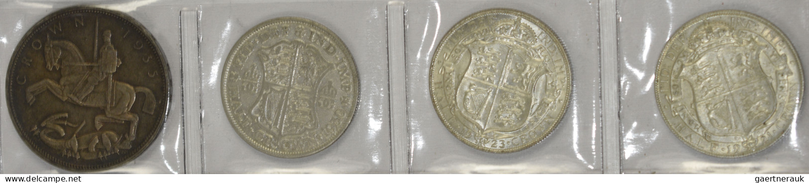 Großbritannien: Georg V. 1910-1936: Lot Mit 3 X ½ Crown (1921, 1923 Und 1930 - S - Sonstige & Ohne Zuordnung