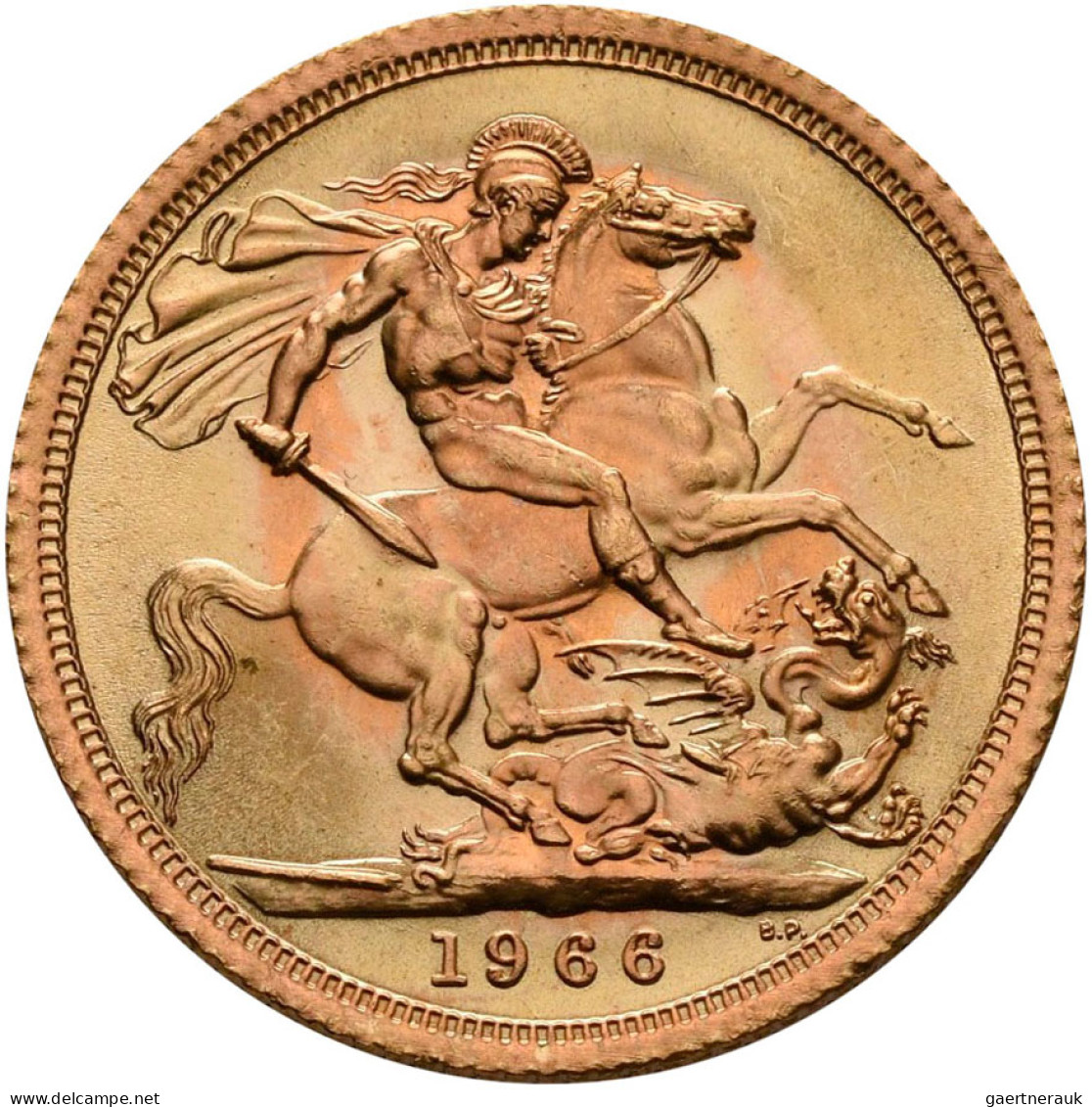 Großbritannien - Anlagegold: Elizabeth II. 1952-2022: 2 X Sovereign 1966, KM# 90 - Autres & Non Classés