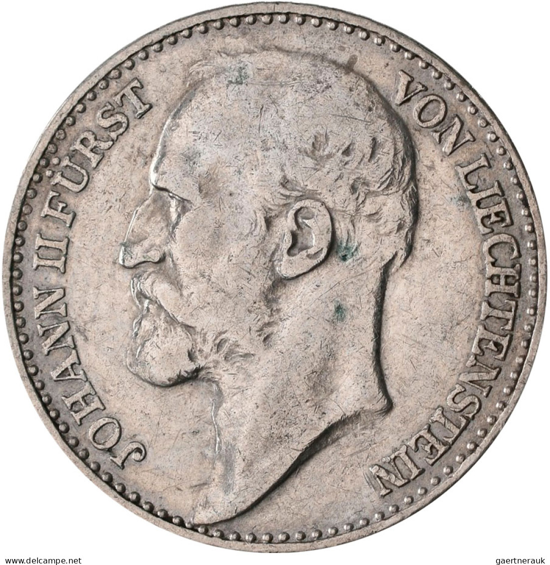 Liechtenstein: Johann II. 1858-1929: 2 Kronen 1915. KM# Y3, JMZ 2-1377. Selten, - Liechtenstein