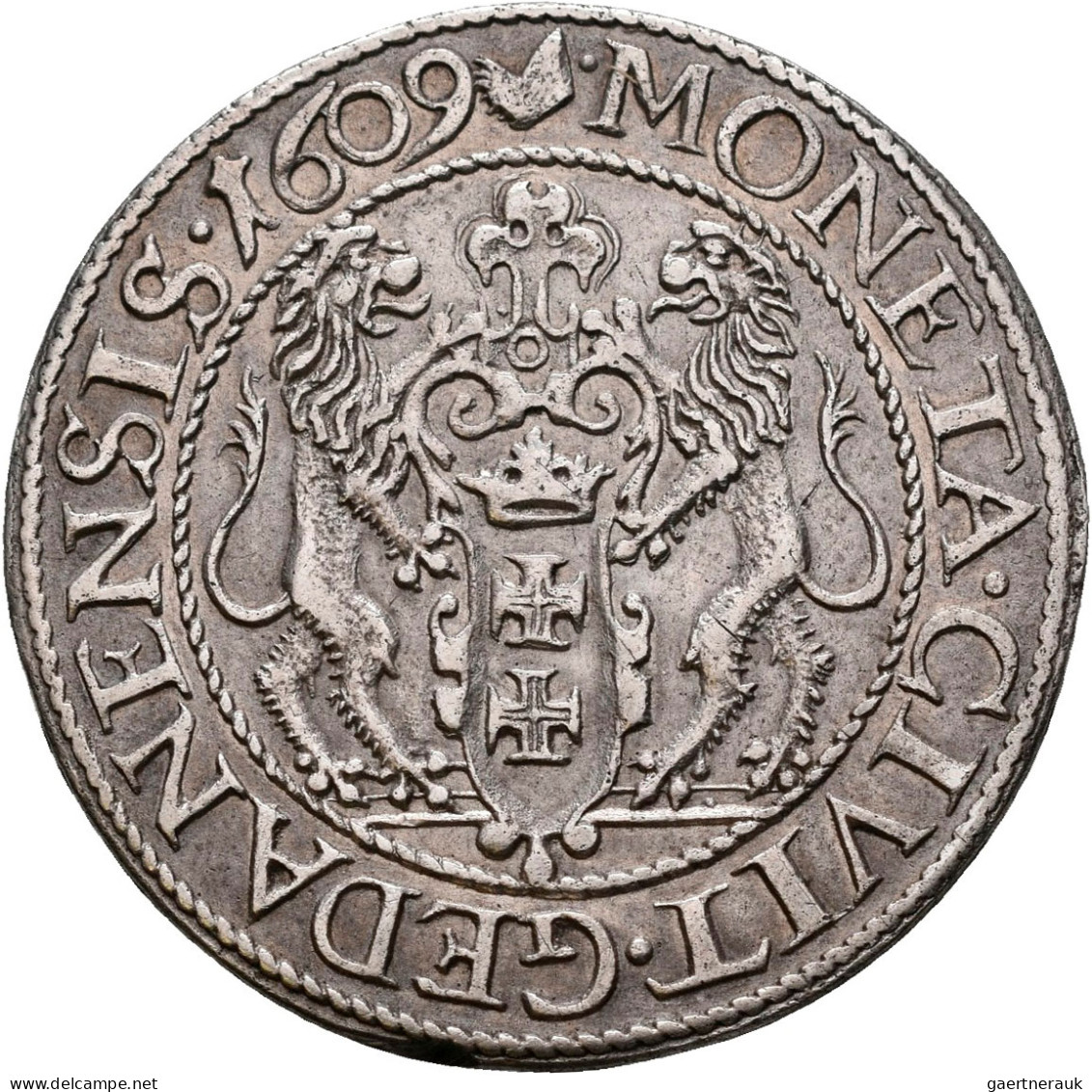 Polen: Danzig, Sigismund III. (Zygmunt III Waza) 1587-1632: Ort 1609 Danzig. 6,5 - Polen