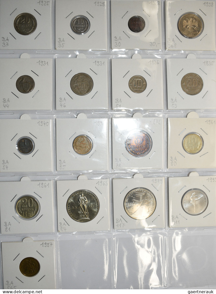 Russland: Interessantes Lot Von Insgesamt 37 Münzen In Silber Und Kupfer; U.a. 1 - Rusland