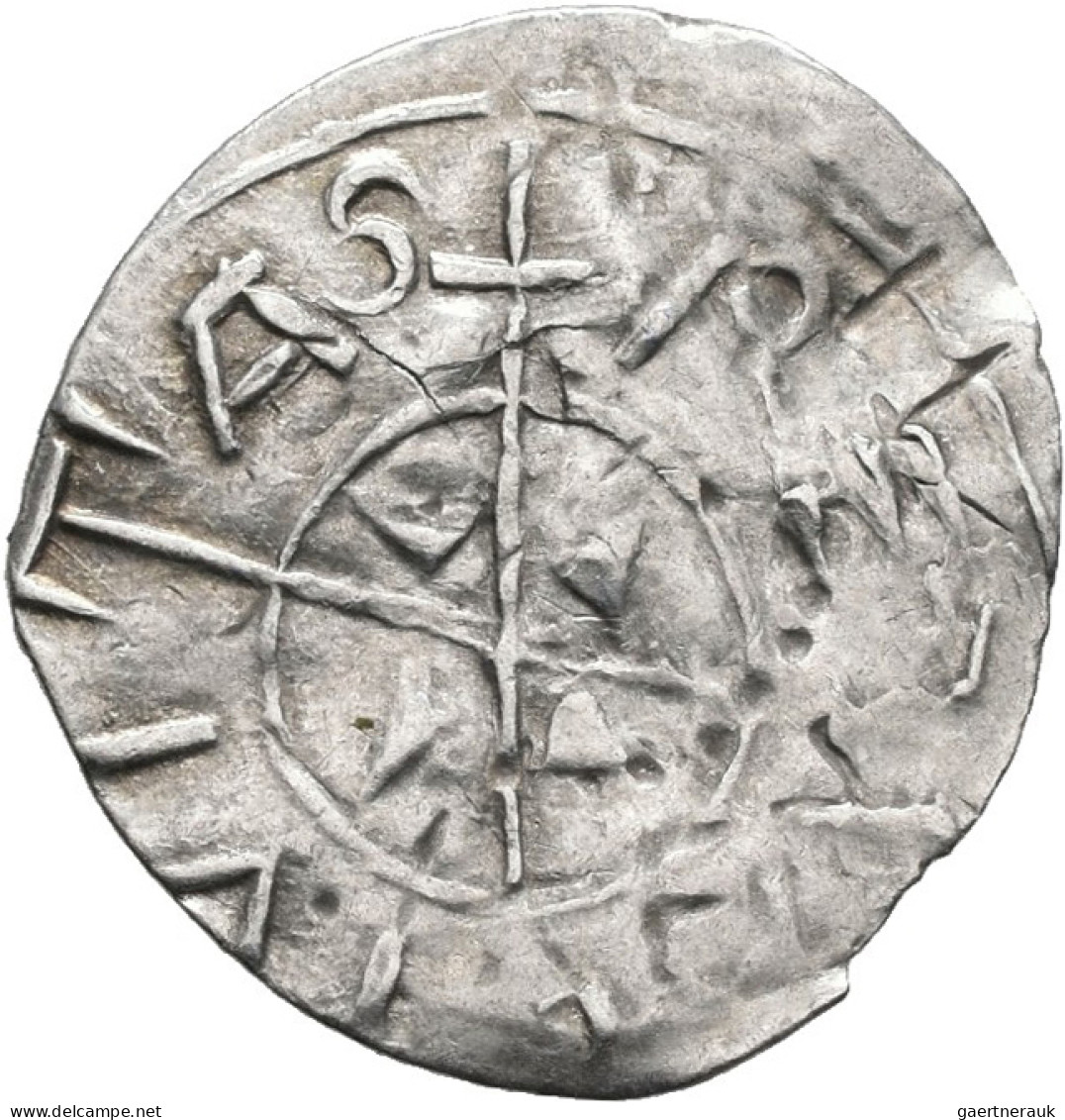 Ungarn: Andreas 1046-1060: Denar O. J., 0,40 G. REX ANDREAS Um Kreuz Mit Vier Ke - Hongarije