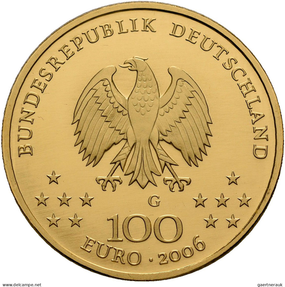 Deutschland - Anlagegold: 5 x 100 Euro 2006 Klassisches Weimar (komplette Serie