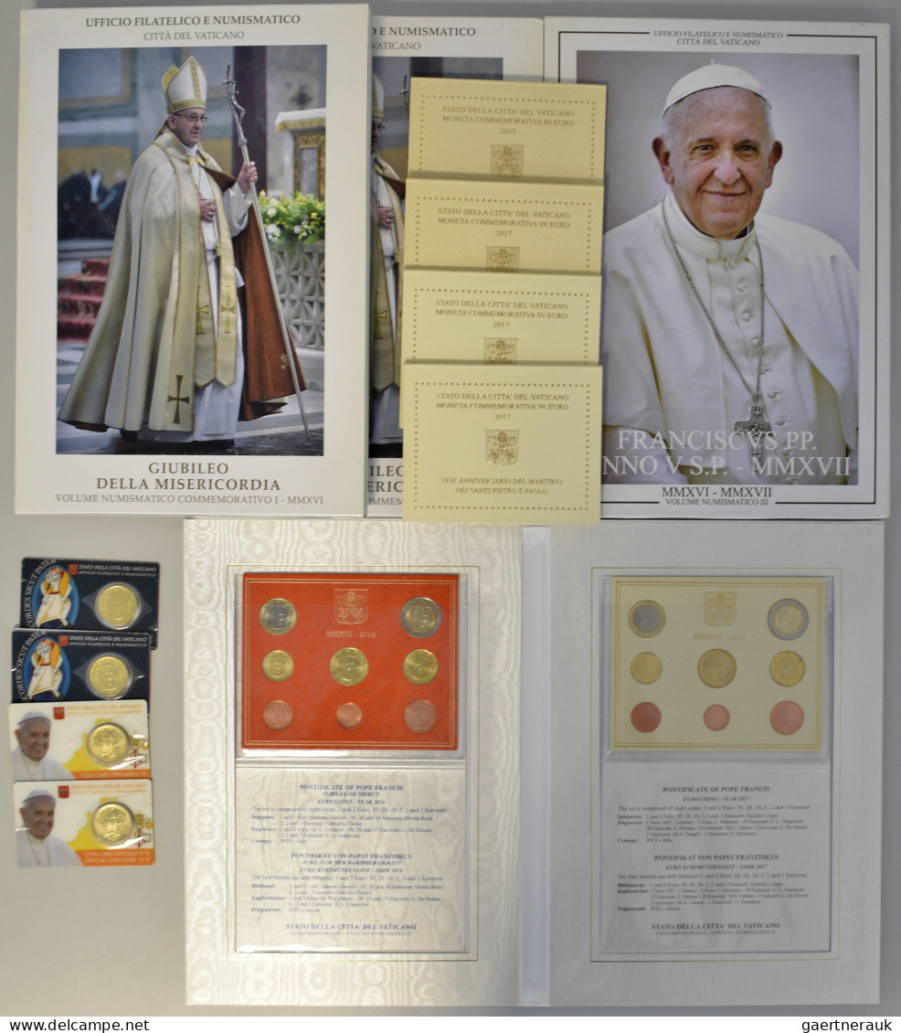 Vatikan: Kleine Sammlung Diverse Ausgaben Aus Dem Vatikan, Dabei 2 X 2€ 2017 Pet - Vatican