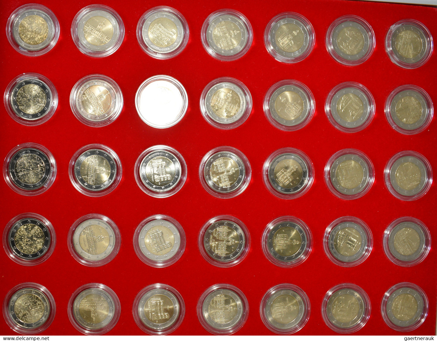 Euromünzen: 15 Lindnerboxen, Koffer Oder Blister Voll Mit 2 Euro Gedenkmünzen. Ü - Andere & Zonder Classificatie
