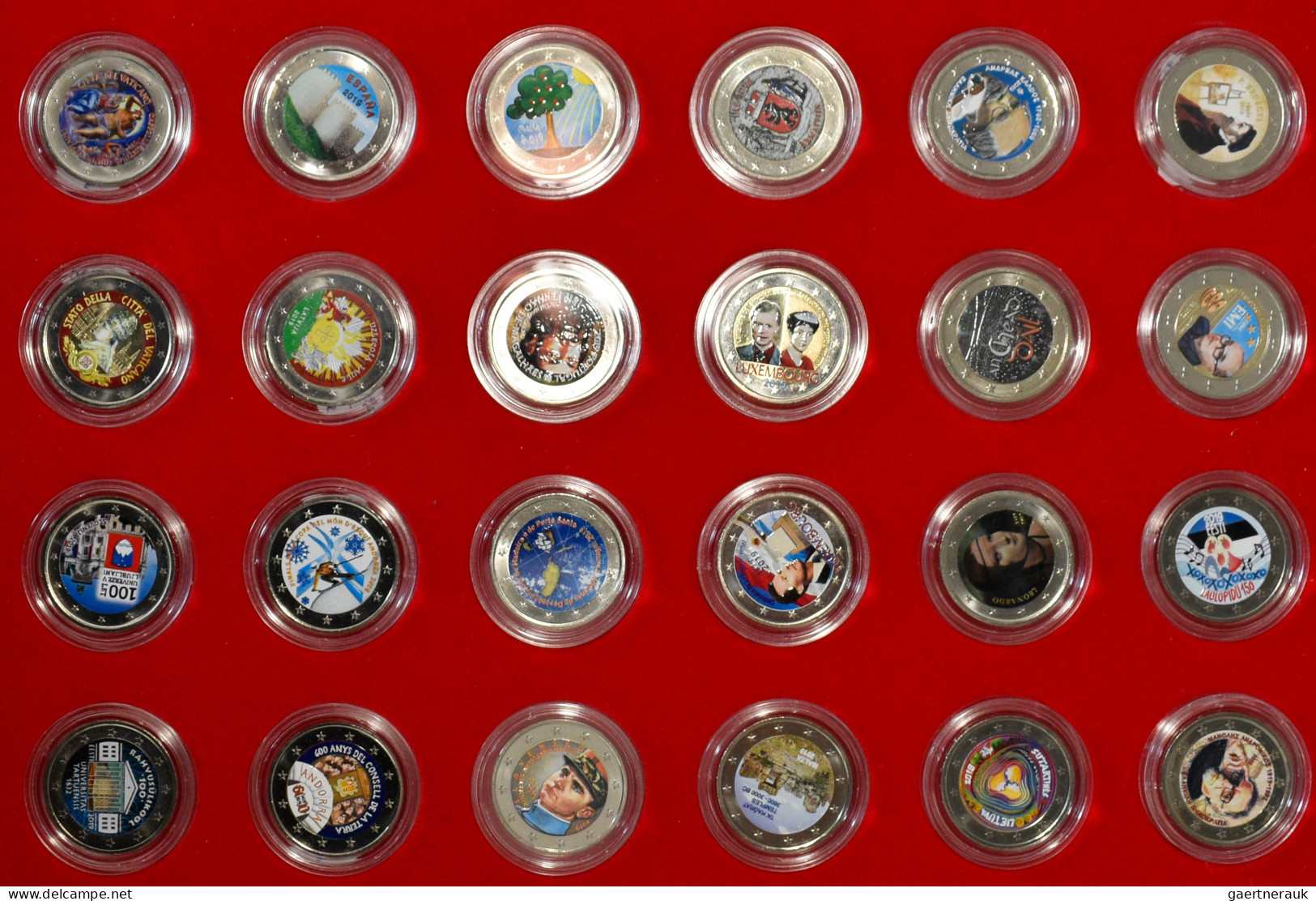 Euromünzen: 15 Lindnerboxen, Koffer Oder Blister Voll Mit 2 Euro Gedenkmünzen. Ü - Sonstige & Ohne Zuordnung