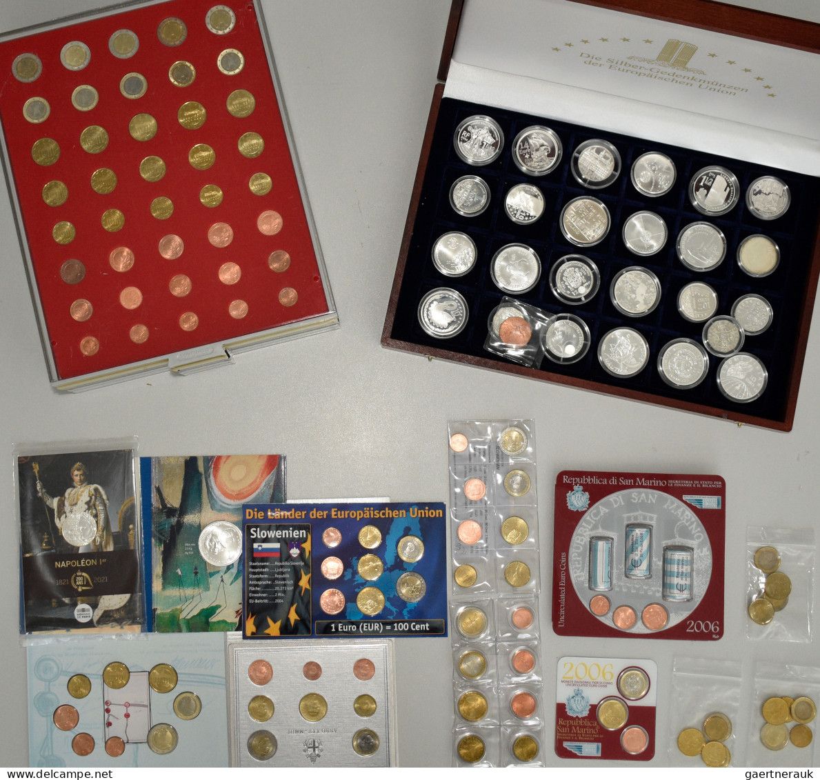 Euromünzen: Sammlung Diverse Euromünzen. Dabei Umlaufmünzen Und Gedenkmünzen. Au - Sonstige & Ohne Zuordnung