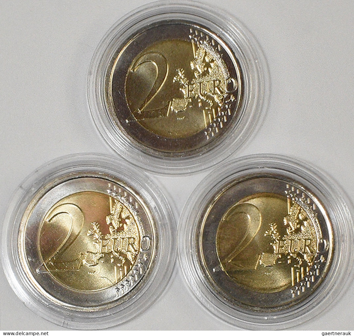 Euromünzen: Lot Diverse Münzen Aus Europa, Dabei Kolorierte 31 X 2€ Münzen Aus D - Sonstige & Ohne Zuordnung