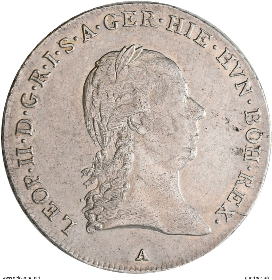 Haus Habsburg: Leopold II. 1790-1792: 1/4 Kronentaler 1792 A, Wien; 7,37 G, Heri - Autres – Europe